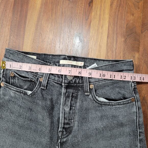 Levi's Wedgie Ankle Length Jeans Size 25 Rough Hems - Picture 11 of 11